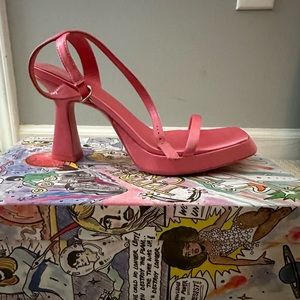 Brand new, never been worn Jeffrey Campbell heels in Barbie pink